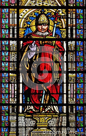Saint Pope Gregory I Stock Photo