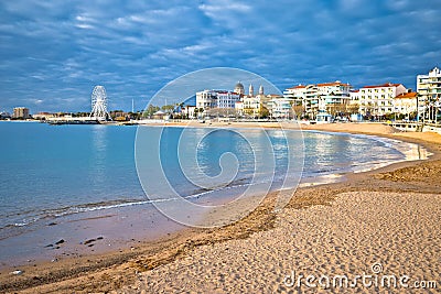 Saint Raphael beach and waterfront view, famous tourist destination of French riviera Stock Photo