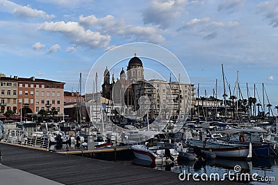 Saint Raphael cityscape, Saint Raphael city, sight in southern France on mediterranee Editorial Stock Photo