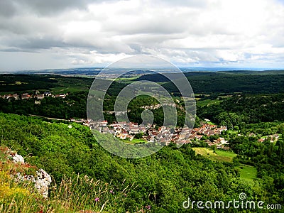 Saint-Romain (Burgundy, France) Stock Photo