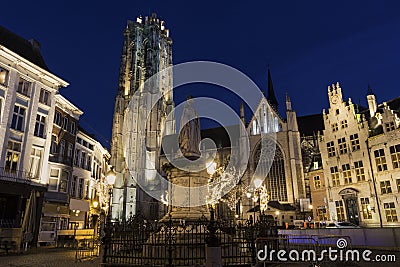 Saint Rumbold's Cathedral in Mechelen in Belgium Stock Photo