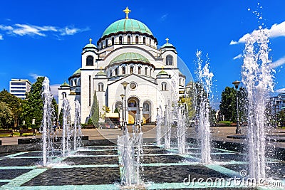 Saint Sava Cathedral in Belgrade, Serbia Stock Photo