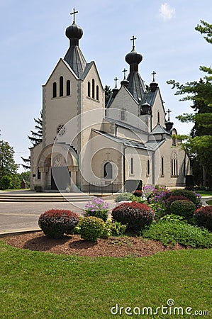 Saint Sava Serbian Orthodox Monastery Stock Photo