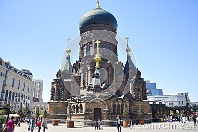 Saint Sophia Church Harbin China Editorial Stock Photo