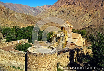 Saint Stepanos Monastery and church , Jolfa , Iran Stock Photo