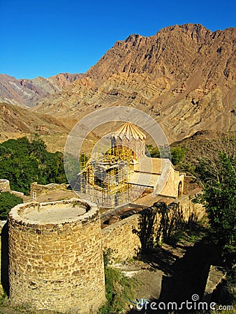 Saint Stepanos Monastery and church , Jolfa , Iran Stock Photo