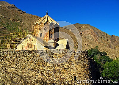 Saint Stepanos Monastery and church , Jolfa , Iran Stock Photo