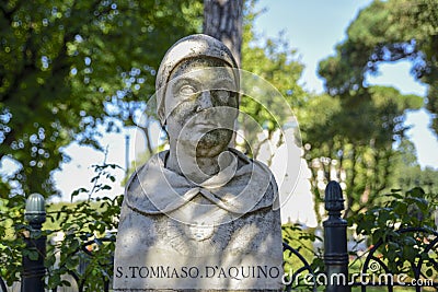 Saint Thomas Aquinas san Tommaso D`Aquino, philosopher friar XIII century Stock Photo