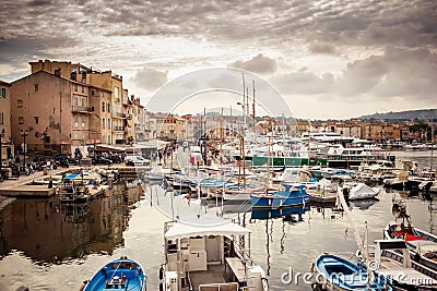 Saint Tropez Port, France Editorial Stock Photo