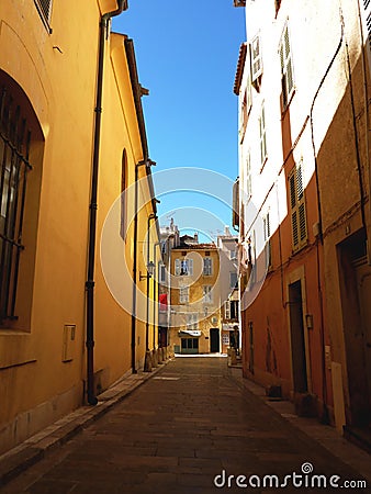 Saint-Tropez street, France Stock Photo