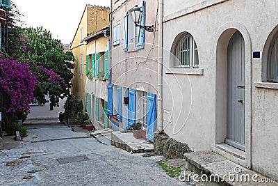 Saint Tropez street Stock Photo