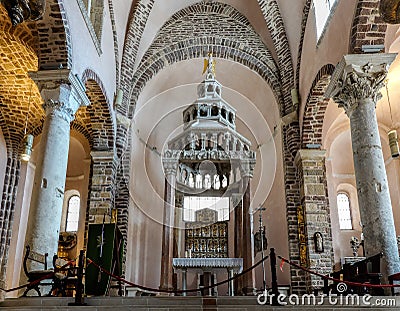 Saint Tryphon cathedral in Kotor, Montenegro Editorial Stock Photo