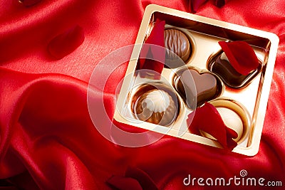 Saint Valentine day luxury sweets Stock Photo