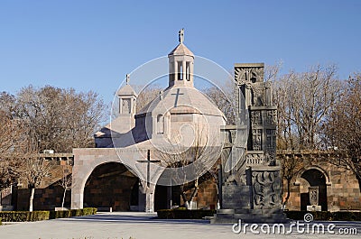 Saint Vartan Baptistery at Etchmiadzin church , Armenia Stock Photo