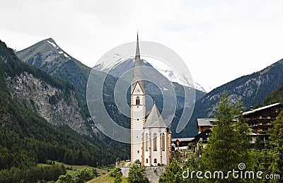 Saint Vincent Pilgrimage Church, Heiligenblut Stock Photo