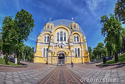 Saint Volodymyrs Cathedral, Kiev Editorial Stock Photo