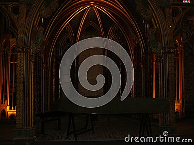 Sainte-Chapelle kings private chapel in Paris Editorial Stock Photo