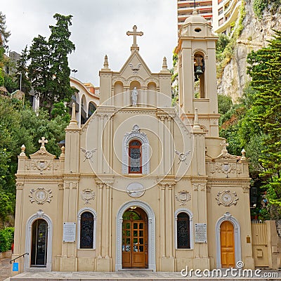 Monaco - Sainte Devote Church Stock Photo