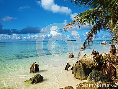Saipan Beach Stock Photo