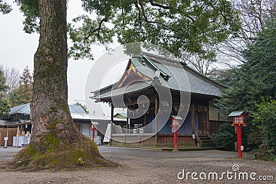 Washinomiya Shrine in Kuki, Saitama, Japan. The Shrine was a history of over 2000 years and Anime Editorial Stock Photo