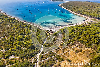 Sakarun beach on Dugi Otok island, Croatia Stock Photo