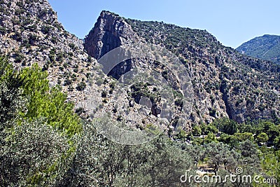 Saklikent canyon Stock Photo