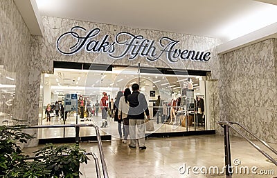 Saks Fifth Avenue department store Editorial Stock Photo