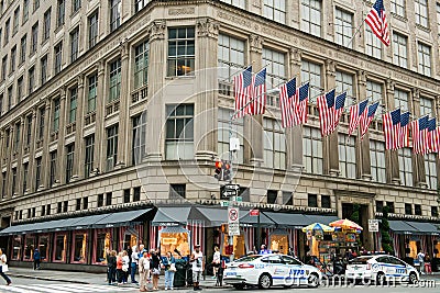 Saks Fifth Avenue New York City Editorial Stock Photo