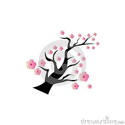 Sakura Beauty flower Vector icon illustration design Vector Illustration