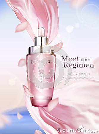 Sakura essence ads Vector Illustration