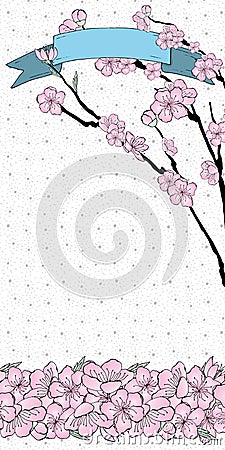 Sakura gradient Vector Illustration