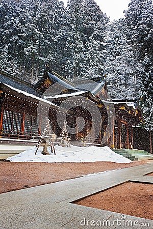 Sakurayama Hachimangu Shrine, Hida, Takayama, Japan Editorial Stock Photo
