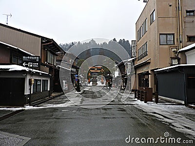 Sakurayama Hachimangu Shrine, Takayama, Japan Editorial Stock Photo