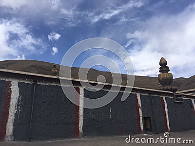 Sakya Monastery in Tibet, China. Editorial Stock Photo