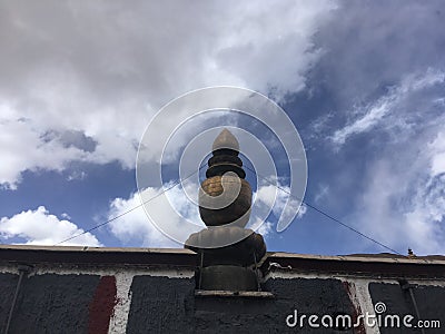 Sakya Monastery in Tibet, China. Editorial Stock Photo