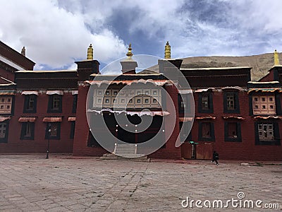 Sakya Monastery in Tibet, China. Stock Photo