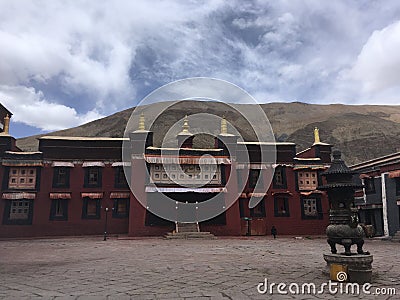 Sakya Monastery in Tibet, China. Stock Photo