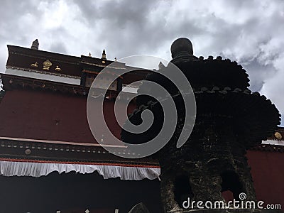 Sakya Monastery in Tibet, China. Stock Photo