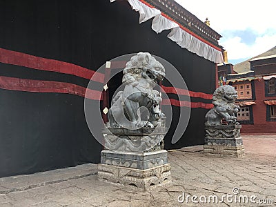 Sakya Monastery in Tibet, China. Stock Photo