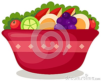 Salad Vector Illustration