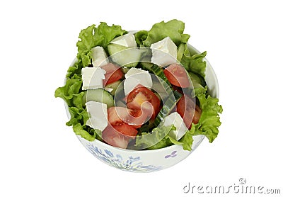 Salad in bowl Stock Photo