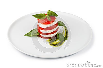 Salad caprese Stock Photo