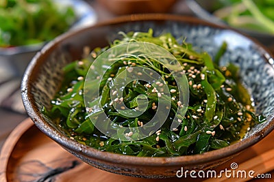salad goma wakame Stock Photo