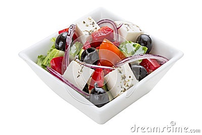 Salad `Greek` Stock Photo