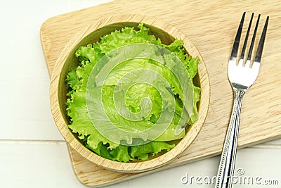 Salad leaf. Lettuce Stock Photo