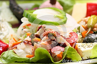 Salada of schaaf kase Stock Photo