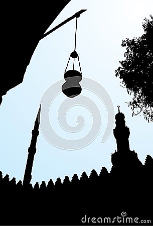 Salah El Din Castle Vector Illustration