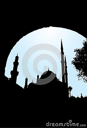 Salah El Din Castle Vector Illustration