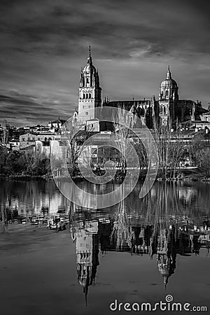 Salamanca Skyline view with the Cathedral, Spain Stock Photo