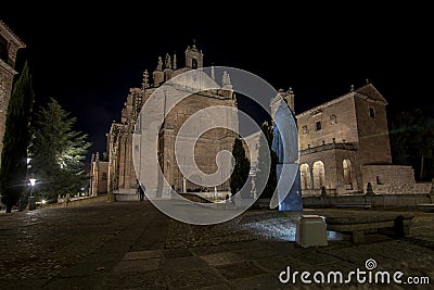 The 16th century church of Iglesia-Convento de San Esteban in th Editorial Stock Photo